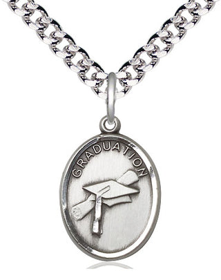 Pewter Graduation Medal Catholic Jewelry
