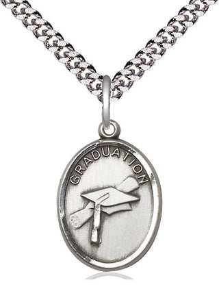 Pewter Graduation Medal Catholic Jewelry