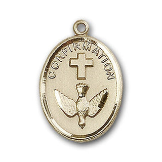 14K Gold Confirmation Pendant - Engravable