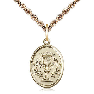 14kt Gold Filled Chalice Medal Religious Jewelry