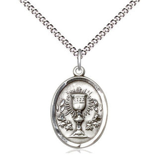 Pewter Chalice Medal Religious Jewelry
