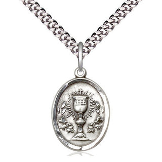 Pewter Chalice Medal Religious Jewelry