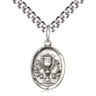 Pewter Chalice Medal Religious Jewelry