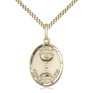 14kt Gold Filled Holy Communion Medal Catholic Jewelry