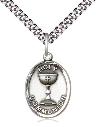 Sterling Silver Holy Communion Medal Catholic Jewelry