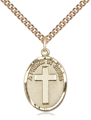14kt Gold A Friend In Jesus Medal