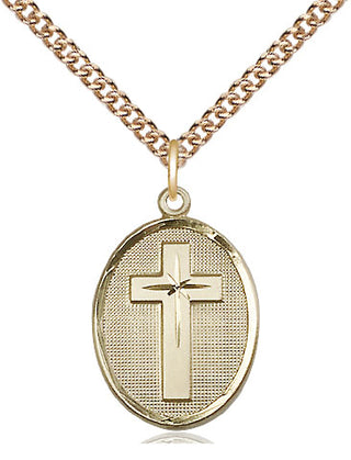 14kt Gold Filled Cross Medal Religious Jewelry