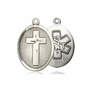 Sterling Silver Cross EMT Medal