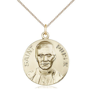 14kt Gold Pope Pius X Medal