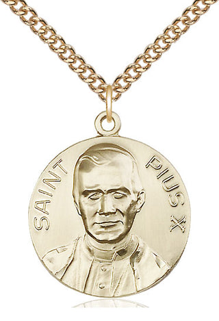 14kt Gold Pope Pius X Medal