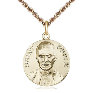 14kt Gold Pope Pius X Medal
