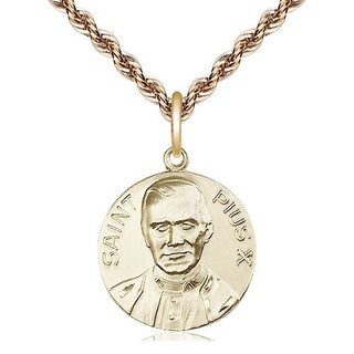 14kt Gold Pope Pius X Medal