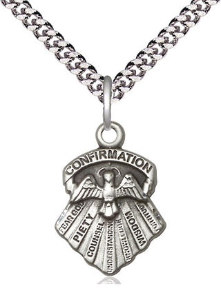 Pewter Seven Gifts Medal Religious Jewelry