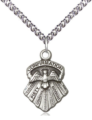 Sterling Silver Seven Gifts Medal Religious Jewelry