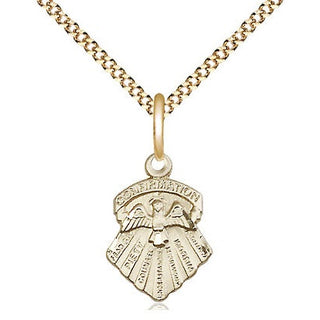 14kt Gold Filled Seven Gifts Medal Religious and Catholic Jewelry