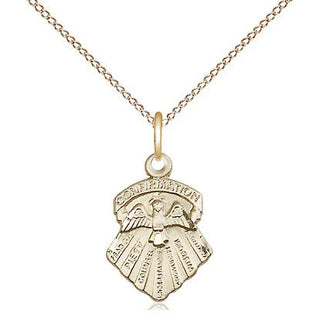 14kt Gold Filled Seven Gifts Medal Religious and Catholic Jewelry