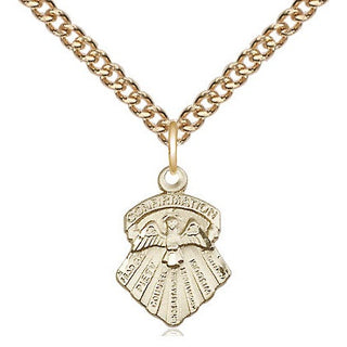 14kt Gold Filled Seven Gifts Medal Religious and Catholic Jewelry
