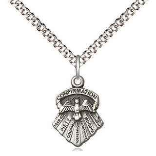 Pewter Seven Gifts Medal Religious and Catholic Jewelry