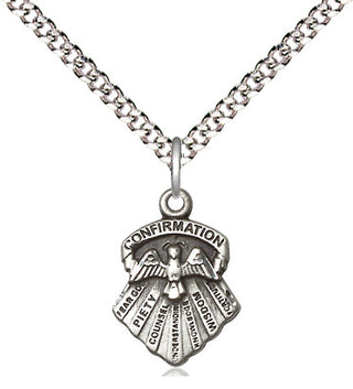 Sterling Silver Seven Gifts Medal Religious and Catholic Jewelry