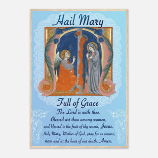 Hail Mary Prayer Framed Print - view 24