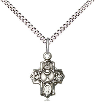 Sterling Silver Communion 5-Way Medal Religious and Catholic Jewelry