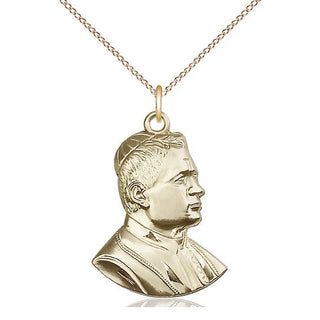 14kt Gold Saint Pius X Medal
