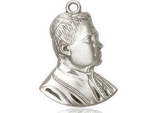 Sterling Silver Saint Pius X Medal Catholic Jewelry