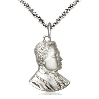 Sterling Silver Saint Pius X Medal Catholic Jewelry