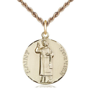 14kt Gold Saint Stephen Medal
