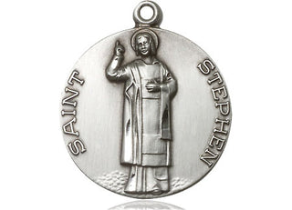 Sterling Silver Saint Stephen Medal Catholic Jewelry