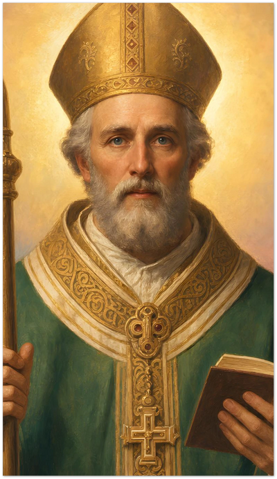St. Eleutherius of Tournai Holy Cards