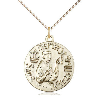 14kt Gold Saint Thomas More Medal