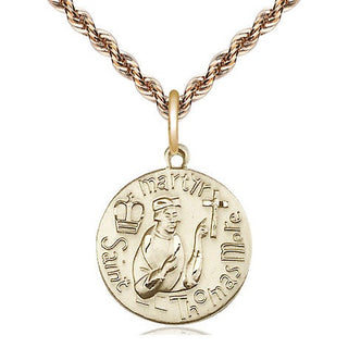 14kt Gold Saint Thomas More Medal