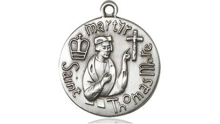 Sterling Silver Saint Thomas More Medal Religious Jewelry