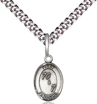 Sterling Silver First Penance Medal Religious and Catholic Jewelry