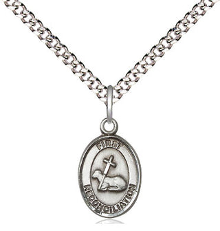 Pewter First Reconciliation Medal Religious and Catholic Jewelry