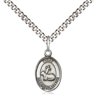 Sterling Silver First Reconciliation Medal Religious and Catholic Jewelry