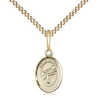 14kt Gold Filled Graduation Medal Religious and Catholic Jewelry