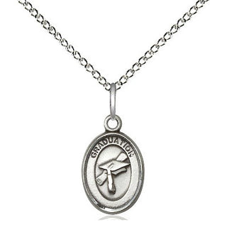 Sterling Silver Graduation Medal Religious and Catholic Jewelry