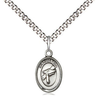 Sterling Silver Graduation Medal Religious and Catholic Jewelry