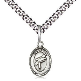 Sterling Silver Graduation Medal Religious and Catholic Jewelry