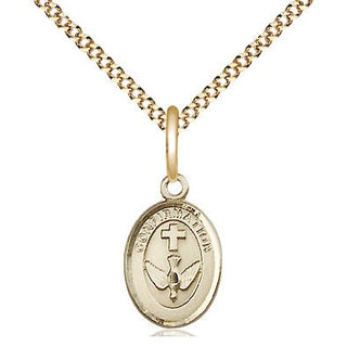 14kt Gold Filled Confirmation Medal Religious and Catholic Jewelry