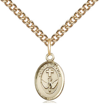 14kt Gold Confirmation Medal