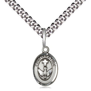 Sterling Silver Confirmation Medal Religious and Catholic Jewelry