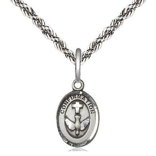 Sterling Silver Confirmation Medal Religious and Catholic Jewelry