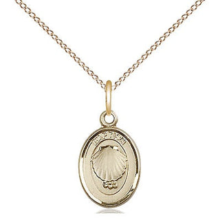 14kt Gold Baptism Medal