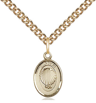 14kt Gold Baptism Medal