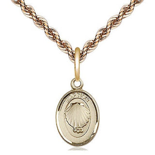 14kt Gold Baptism Medal