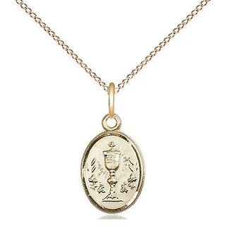 14kt Gold Filled Chalice Medal Religious and Catholic Jewelry