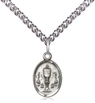 Sterling Silver Chalice Medal Religious and Catholic Jewelry